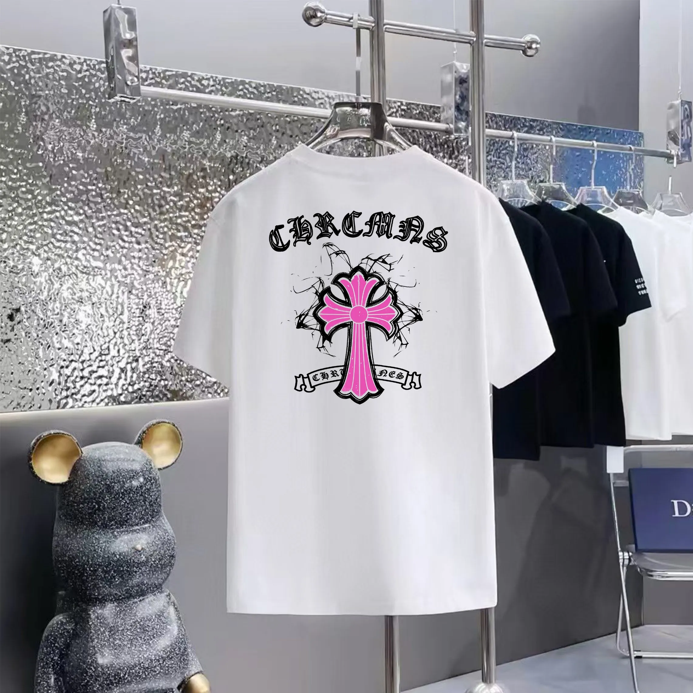 80 Chrome Hearts T 1:1 1×1 Same Style logo OS ：Black，White， ，Red， Gray Size：XS-L